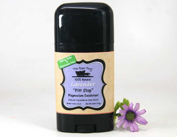 Pitt-Stop Magnesium Deodorant (Lavender) - 4 Pack